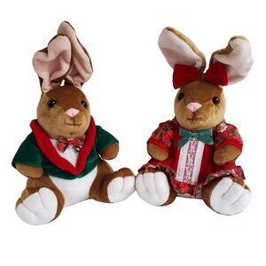 Velveteen Rabbit Plush Stuffed Animal Vintage Commonwealth Toy Christmas 1995